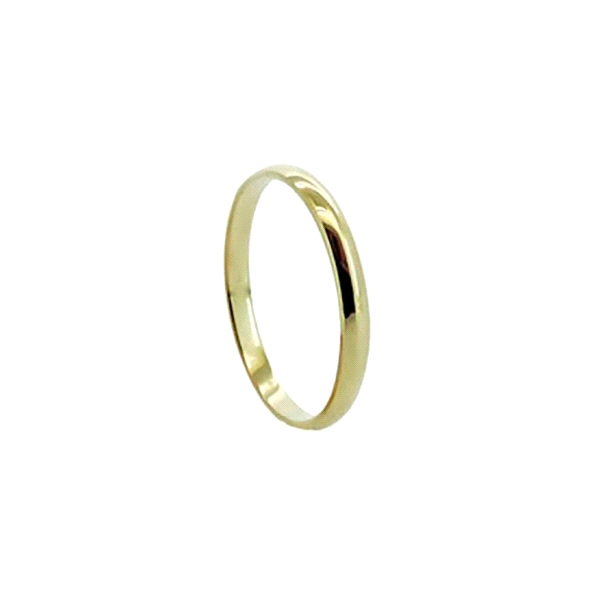 ALIANZA ORO 18 KTES.Nº 8 ANCHO 2.50 X 1