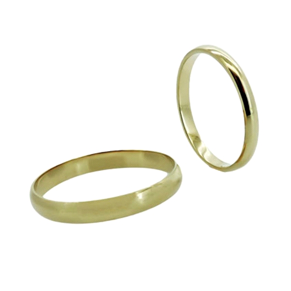 ALIANZA ORO 9 KT. 2 X 15 X 1,10 MM.