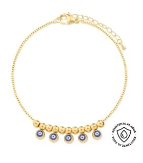 PULSERA TOBILLERA ACERO INOXIDABLE CHAPA