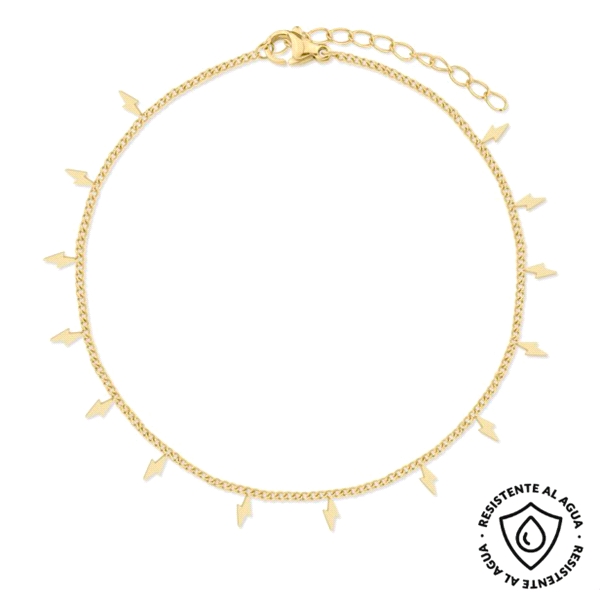 PULSERA TOBILLERA ACERO INOXIDABLE CHAPA