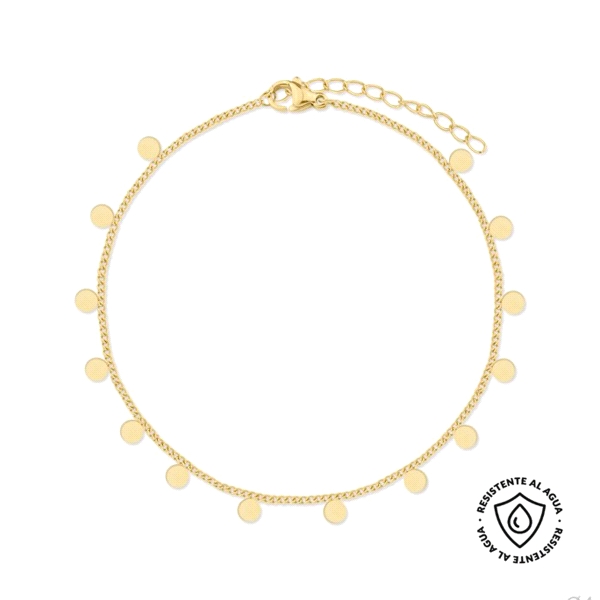 PULSERA TOBILLERA ACERO INOXIDABLE CHAPA