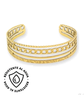 PULSERA ACERO INOXIDABLE CHAPADO 17 MM.