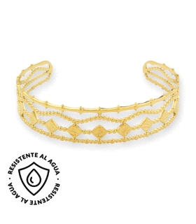 PULSERA ACERO INOXIDABLE CHAPADO 16 MM.