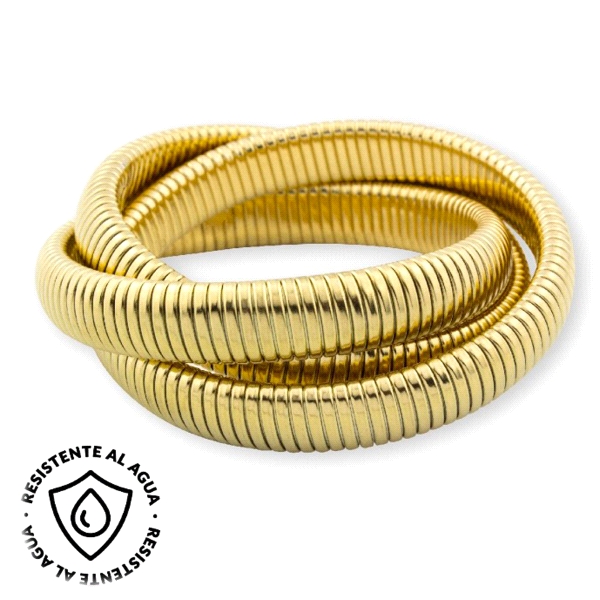 PULSERA TRIPLE ACERO INOXIDABLE CHAPADA