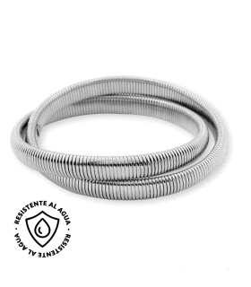 PULSERA DOBLE ACERO INOXIDABLE RODIADO 8