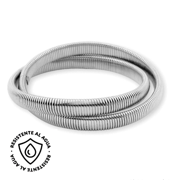 PULSERA DOBLE ACERO INOXIDABLE RODIADO 8