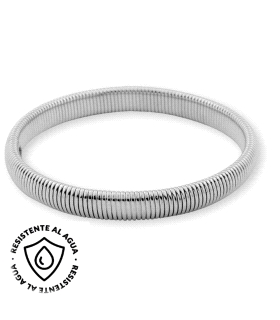 PULSERA ACERO INOXIDABLE RODIADO 8 MM.