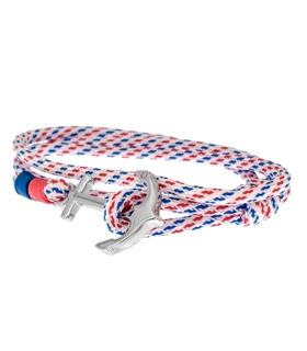 PULSERA ANCLA TEJIDO TRENZADO ACERO