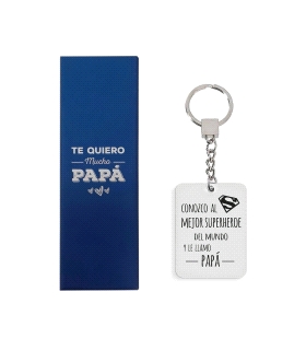 LLAVERO DIA DEL PADRE ACERO 30 X 80 MM