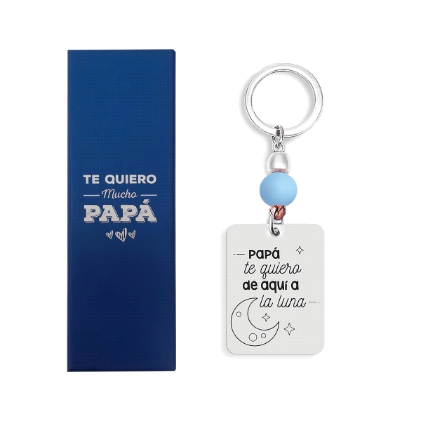 LLAVERO DIA DEL PADRE ACERO 30 X 80 MM