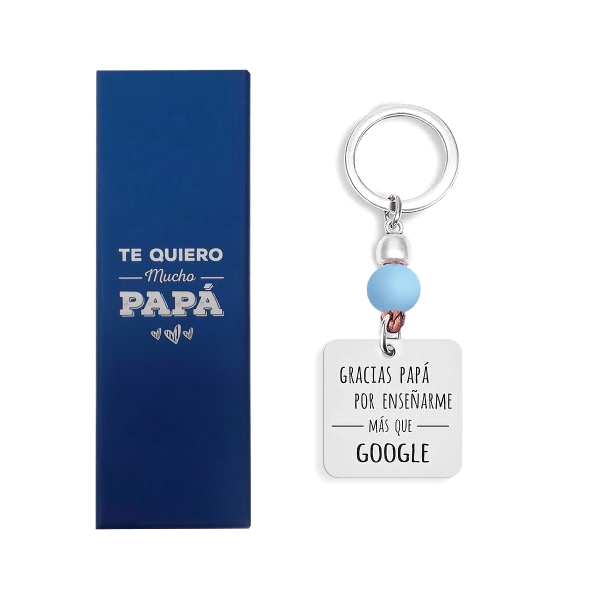 LLAVERO DIA DEL PADRE ACERO 30 X 80 MM