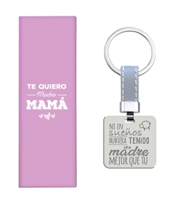 LLAVERO DIA DE LA MADRE ACERO 30 MM.