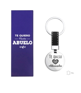 LLAVERO ABUELO ACERO 80 X 30 MM.