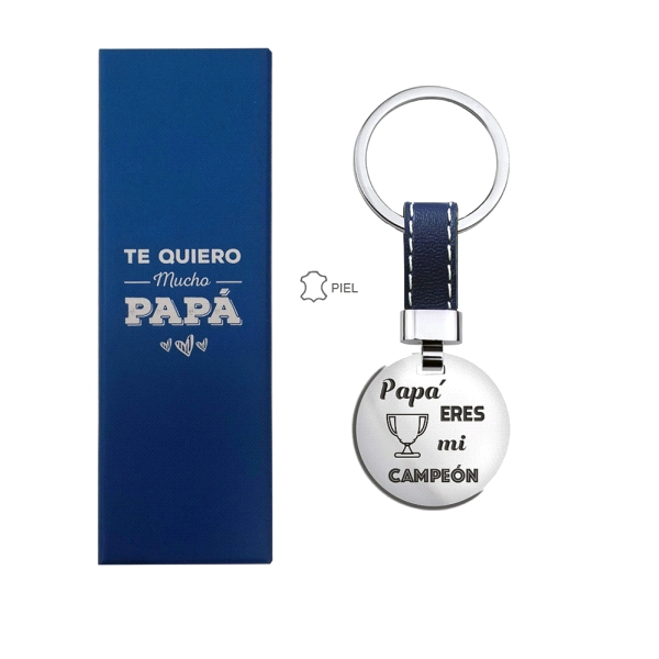 LLAVERO DIA DEL PADRE ACERO 30 MM