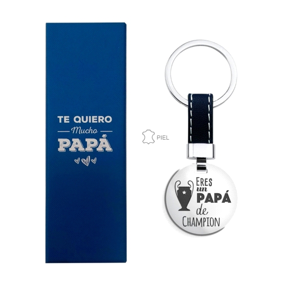 LLAVERO DIA DEL PADRE ACERO 30 MM
