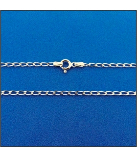 CADENA BILBAO PLATA 1ª LEY 60 CM. MACIZA                                                            