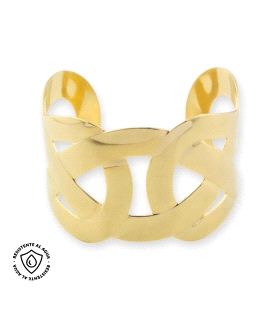 PULSERA ACERO INOXIDABLE CHAPADO 45 MM.                                                             