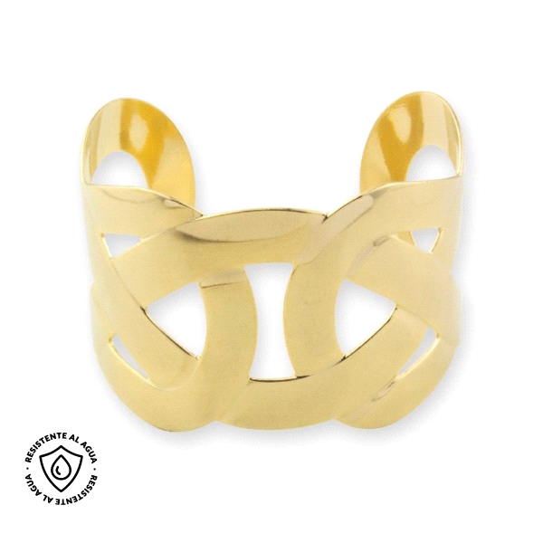 PULSERA ACERO INOXIDABLE CHAPADO 45 MM.                                                             