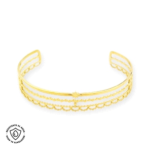 PULSERA ACERO INOXIDABLE CHAPADO 16 MM.                                                             
