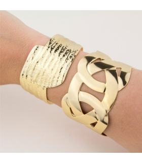PULSERA ACERO INOXIDABLE CHAPADO 45 MM.