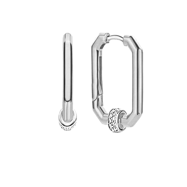 PENDIENTE CRIOLLA UNISEX PLATA 1ª LEY 21                                                            