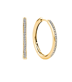 PENDIENTE CRIOLLA UNISEX PLATA 1ª LEY 25                                                            