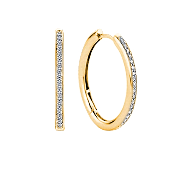 PENDIENTE CRIOLLA UNISEX PLATA 1ª LEY 25                                                            