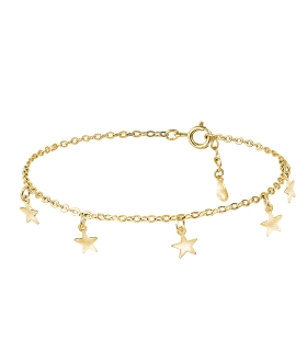PULSERA TOBILLERA PLATA 1ª LEY 23 + 3 CM                                                            
