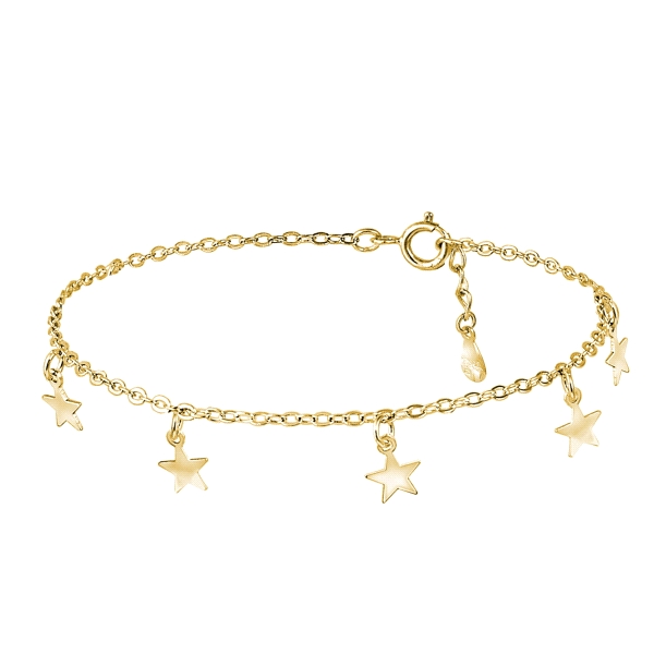 PULSERA TOBILLERA PLATA 1ª LEY 23 + 3 CM                                                            