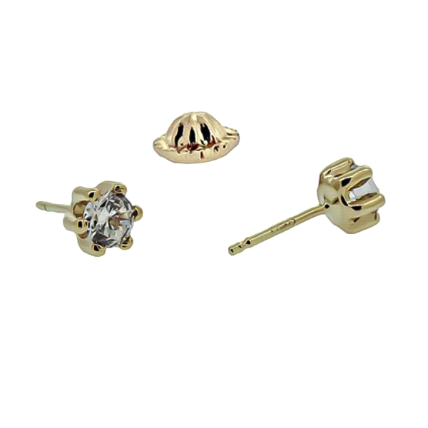PENDIENTE UNISEX GARRAS ORO 18 KTES. 4 M                                                            