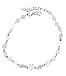PULSERA ESTRELLAS PLATA 1ª LEY RODIADA 1                                                            