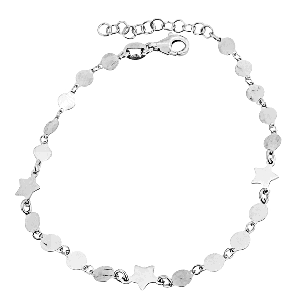PULSERA ESTRELLAS PLATA 1ª LEY RODIADA 1                                                            