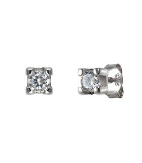 PENDIENTES UNISEX PLATA 1ª LEY 4.75 X 4.75 MM.