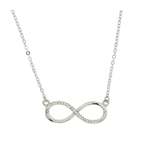 COLLAR INFINITO PLATA 1ª LEY RODIADO 40                                                             