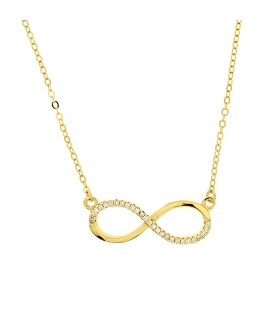 COLLAR INFINITO PLATA 1ª LEY CHAPADA 40                                                             