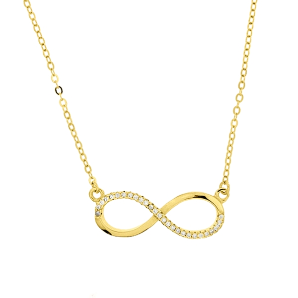 COLLAR INFINITO PLATA 1ª LEY CHAPADA 40                                                             