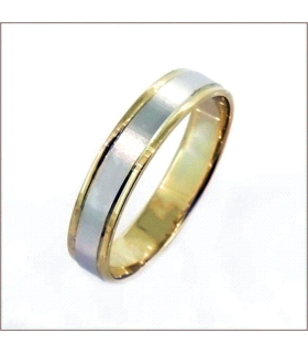 ALIANZA BICOLOR ORO 18 KTES. 4 X 30                                                                 
