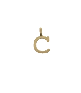 COLGANTE LETRA C ORO 18 KTES. 8 X 7 MM                                                              