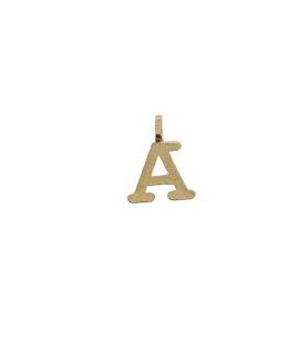 COLGANTE LETRA A ORO 18 KTES. 8 X 8.50 M