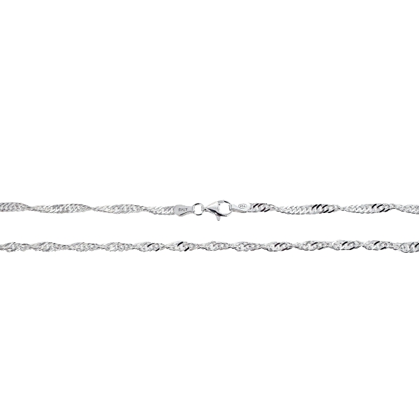 COLLAR CADENA SINGAPUR PLATA 1ª LEY 50 C                                                            