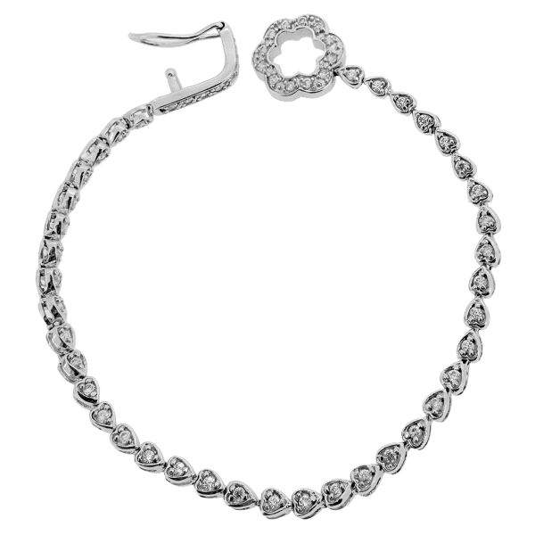 PULS. RIVIER ZIR. FLOR PLATA 925 MIL.                                                               