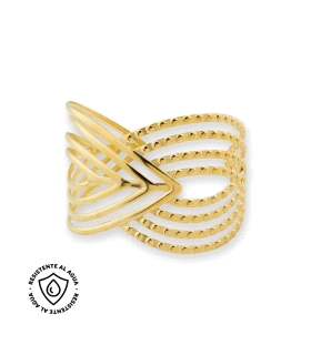 PULSERA ACERO INOXIDABLE CHAPADO 65 MM.                                                             