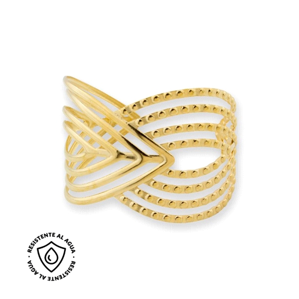 PULSERA ACERO INOXIDABLE CHAPADO 65 MM.                                                             