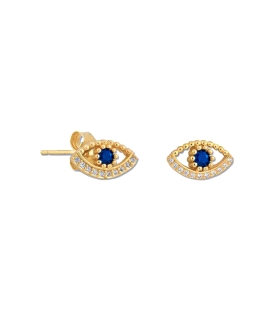 PENDIENTES OJO TURCO PLATA 1ª LEY CHAPAD                                                            
