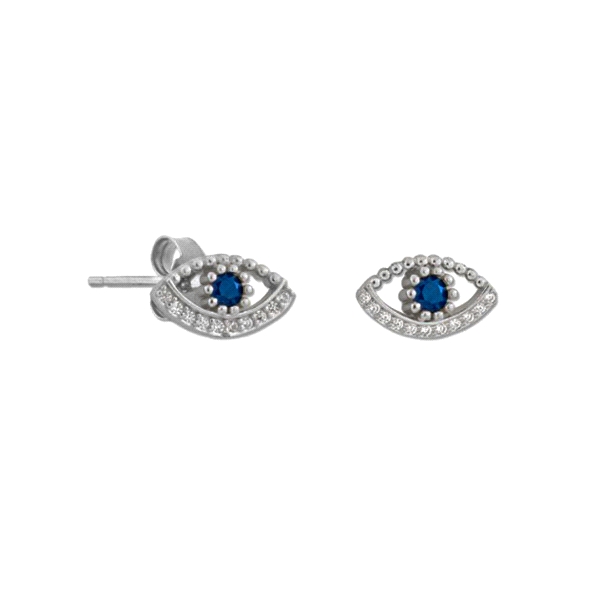 PENDIENTES OJO TURCO PLATA 1ª LEY RODIAD                                                            