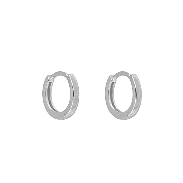 PENDIENTES CRIOLLA PLATA 1ª LEY 12 MM.                                                              