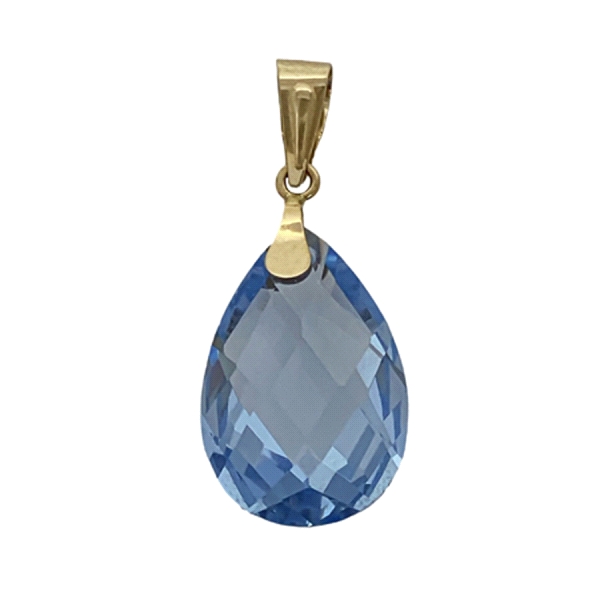 COLGANTE LAGRIMA ORO 1ªLEY 18X12 BRIOLET                                                            