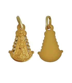 MEDALLA VIRGEN ROCIO ORO 1ª LEY 23 X 15                                                             