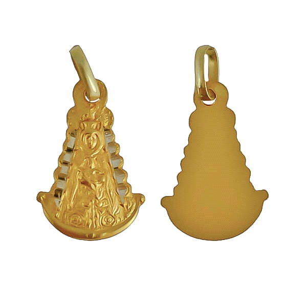 MEDALLA VIRGEN ROCIO ORO 1ª LEY 23 X 15                                                             