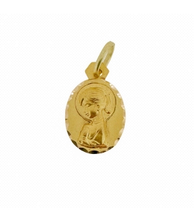 MEDALLA VIRGEN NIÑA ORO 18 KTES. 16 X 12                                                            